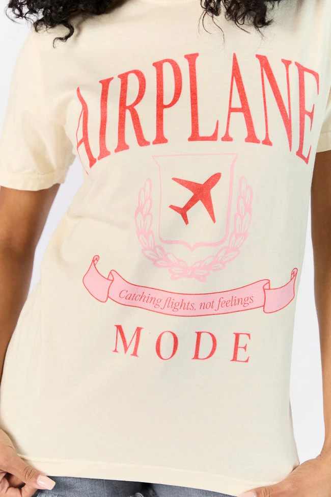 Airplane Mode Ivory Graphic Tee - Terpint