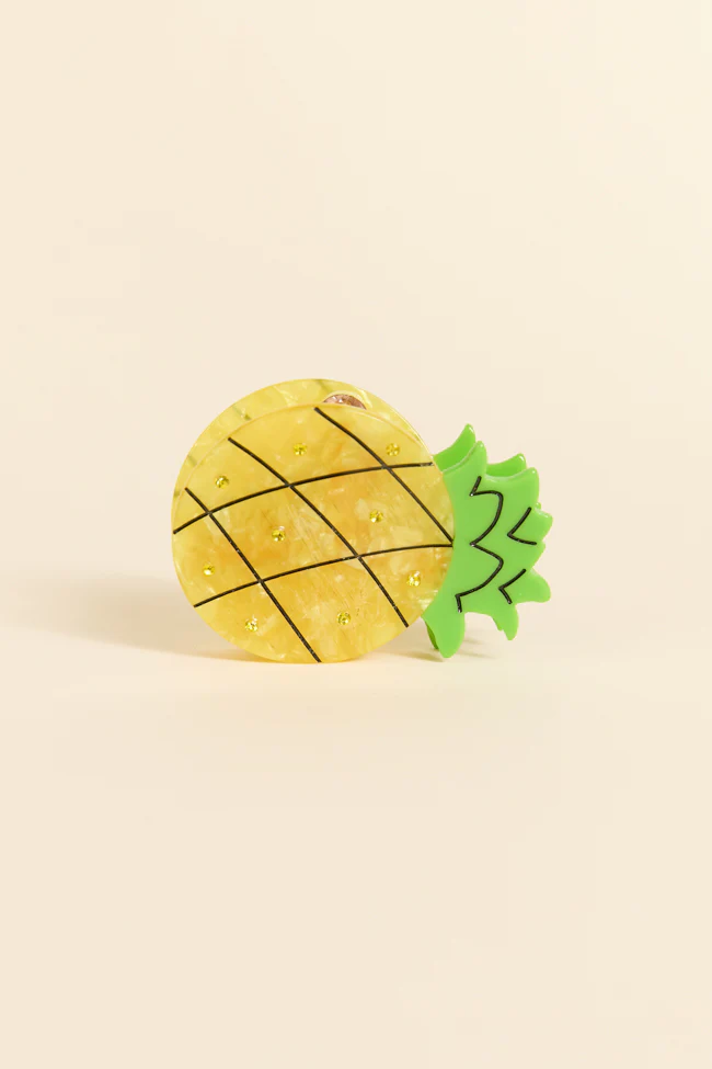 Yellow Pineapple Claw Clip FINAL SALE - Terpint