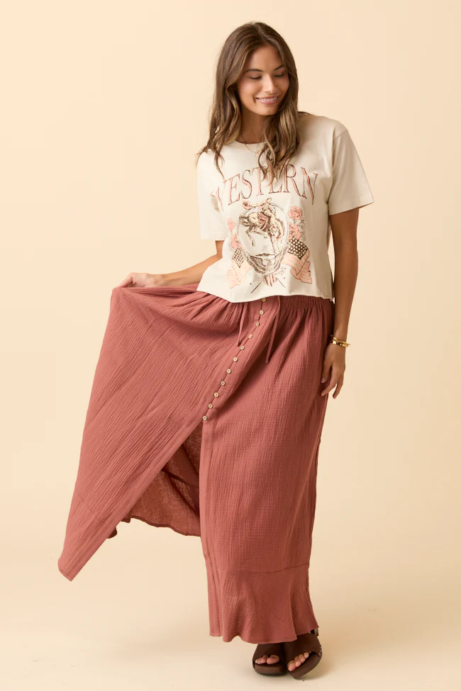 Ember Toffee Maxi Skirt - Terpint