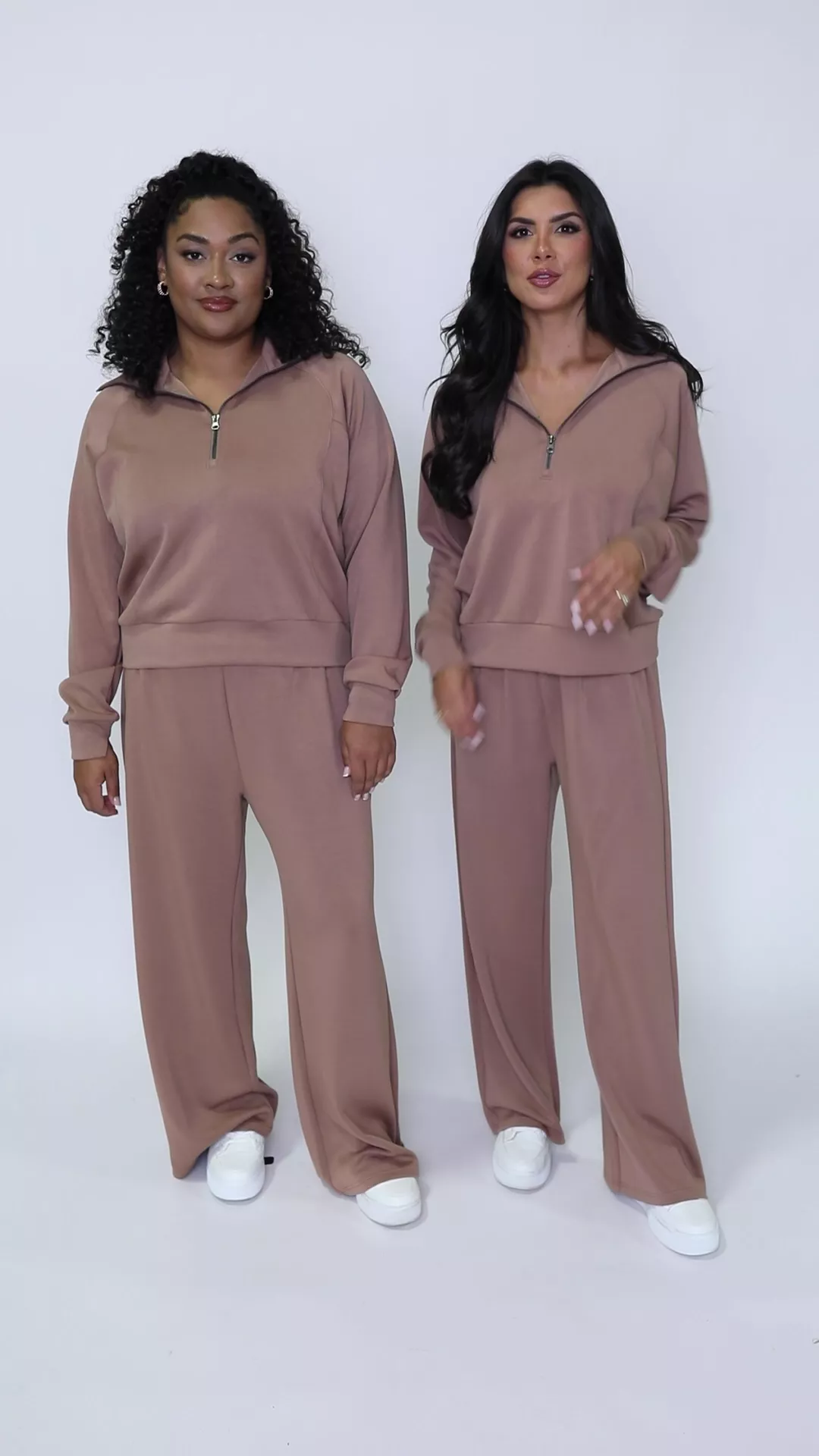Let's Just Stay Mocha Quarter Zip Knit Pullover FINAL SALE - Terpint