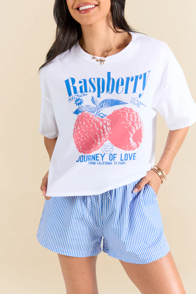 Fruitful Love Raspberry Boxy Graphic Tee FINAL SALE - Terpint