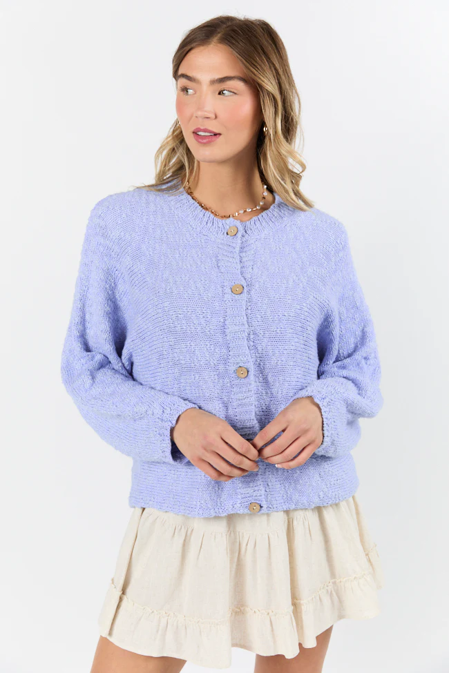 Afternoon Bliss Blue Light Weight Cardigan FINAL SALE - Terpint