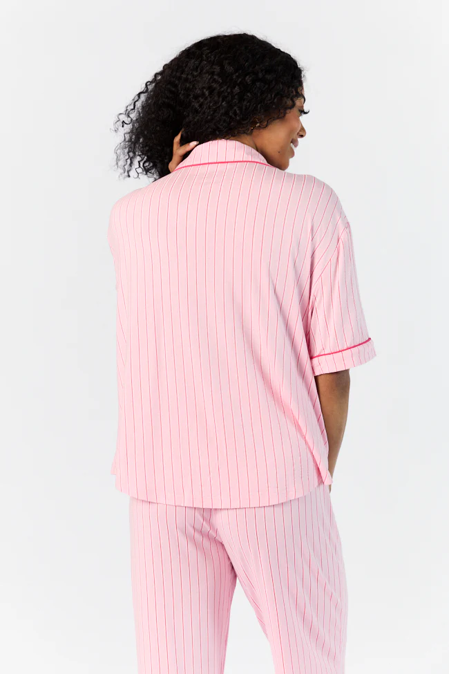 Good To Get Away Pink and Red Stripe Top FINAL SALE - Terpint