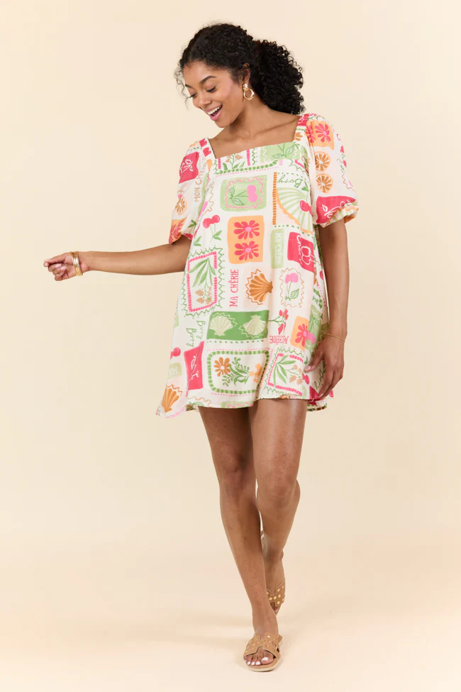 Cherryfic Day Flower Print Mini Dress FINAL SALE - Terpint