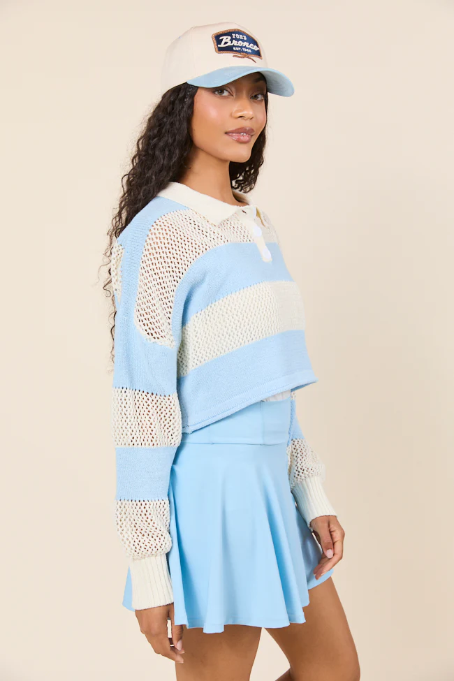 By The Rules Striped Knit Rugby Sweater - Terpint