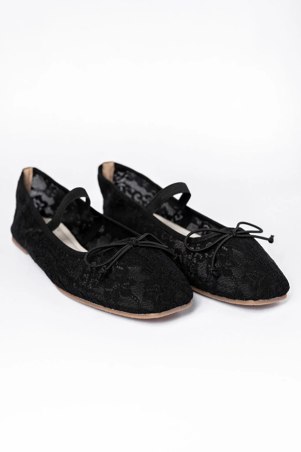 Brielle Black Lace Ballet Flats FINAL SALE - Terpint