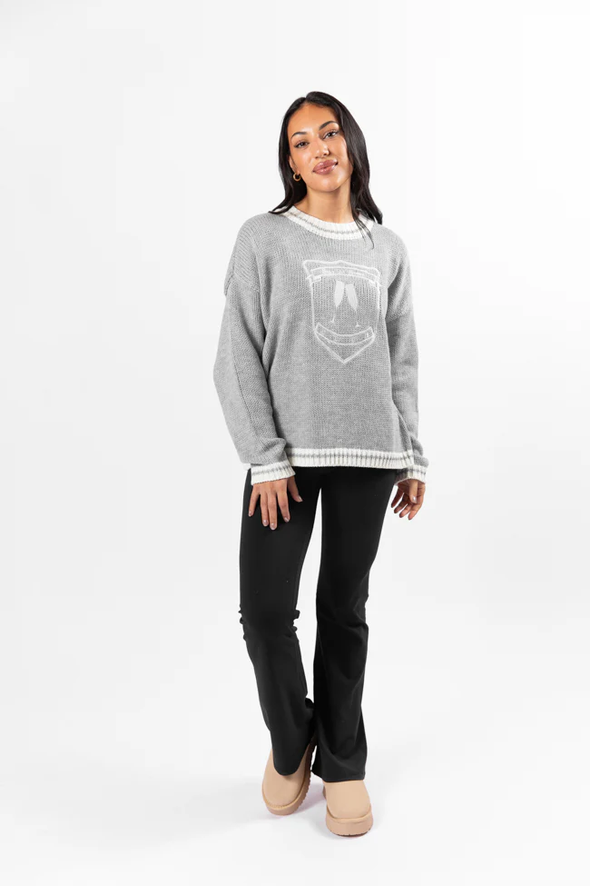 Stay At Home Club Grey Sweater FINAL SALE - Terpint
