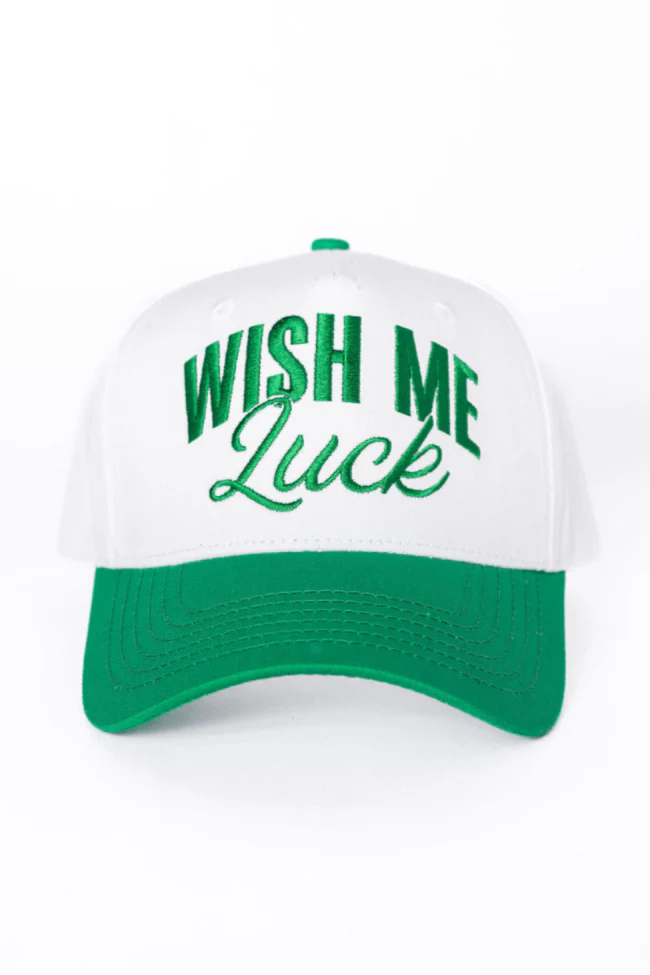 Wish Me Luck Dark Green and Khaki Trucker Hat - Terpint