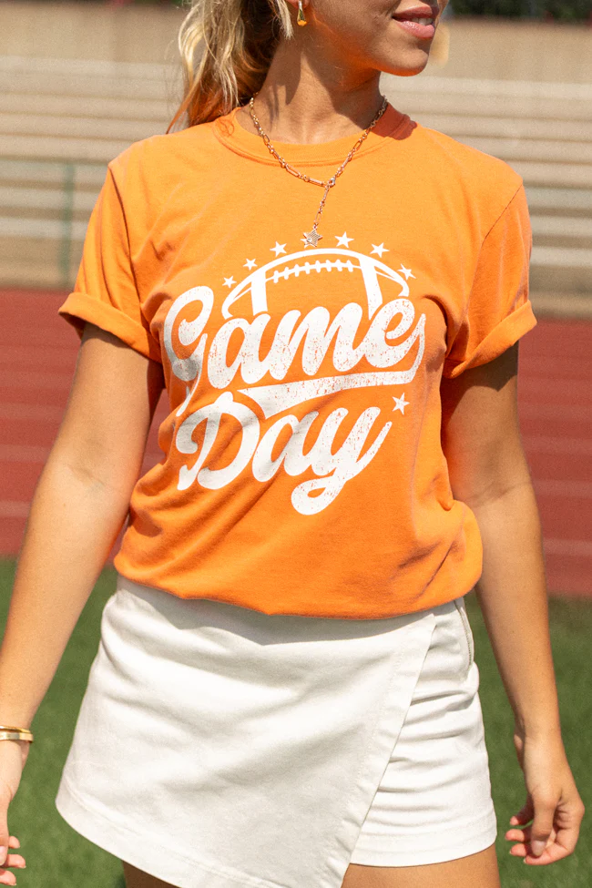Game Day Script Burnt Orange Graphic Tee - Terpint
