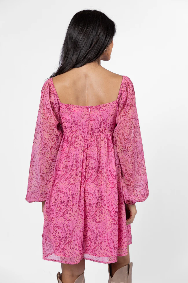 What's Next Pink Sweetheart Neckline Mini Dress FINAL SALE - Terpint