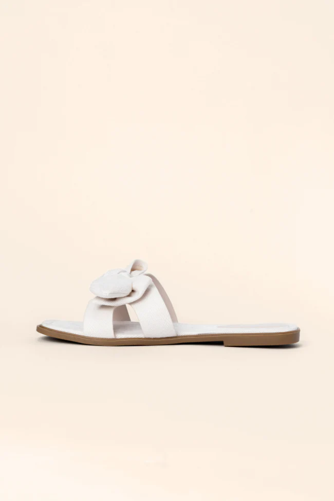 Reagan Ivory Bow Sandals FINAL SALE - Terpint