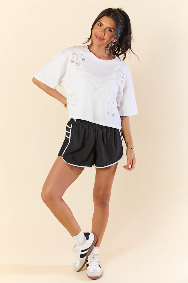 Double Or Nothing Black Side Pleated Running Shorts - Terpint