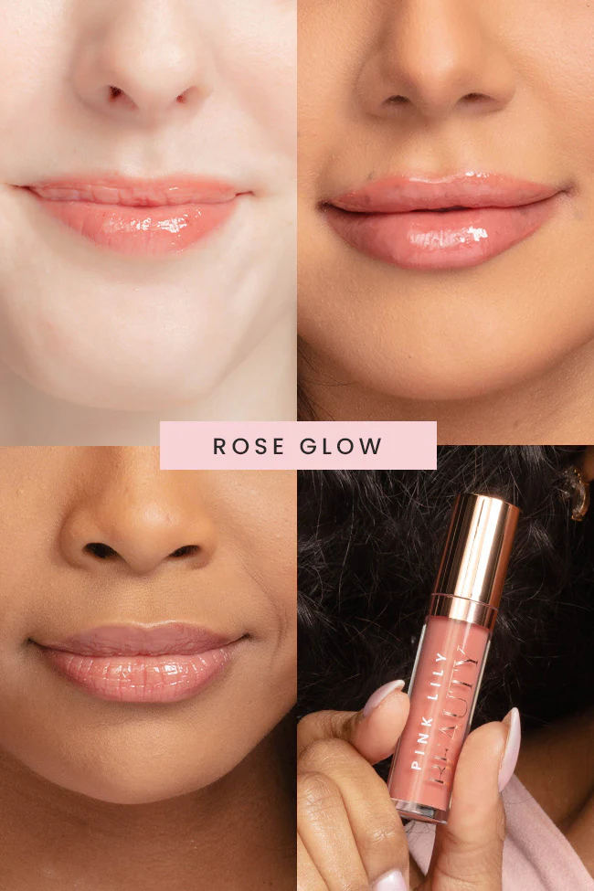 Pink Lily Beauty Blooming Gloss Tinted Lip Oil - Rose Glow FINAL SALE - Terpint
