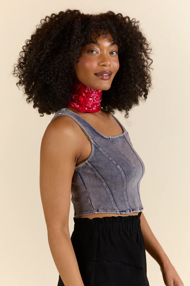 Dallas Daydreams Denim Corset - Terpint