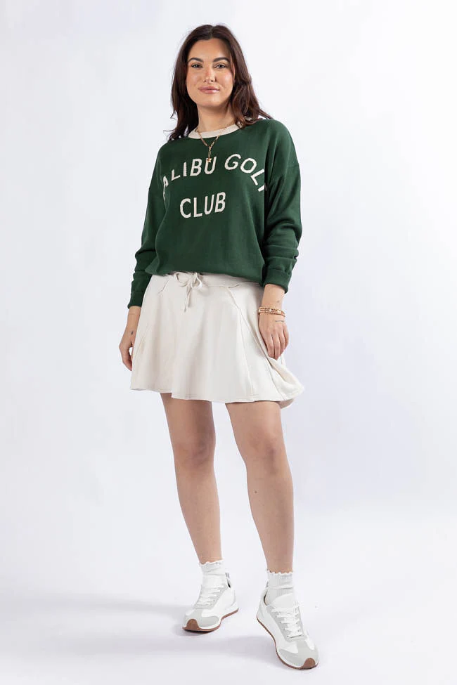 Where To Next Cream Knit Skort DOORBUSTER - Terpint