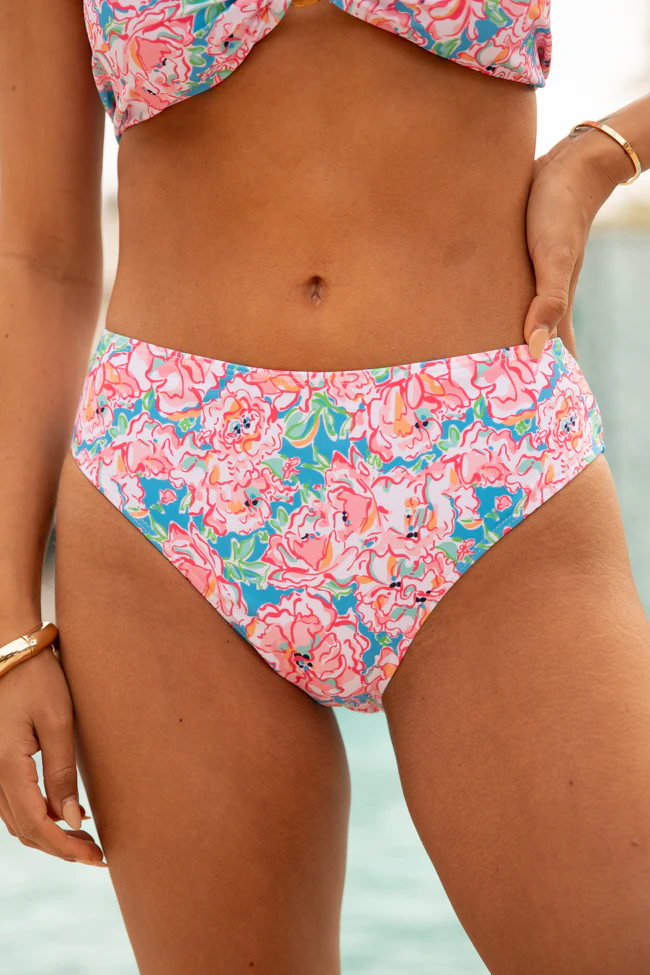 Current Events Floral Multi Printed Bikini Bottoms FINAL SALE - Terpint